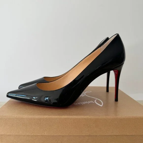 *NEW* Christian Louboutin KATE Pointe Toe Patent Leather Pump 39EU - Picture 3 of 9